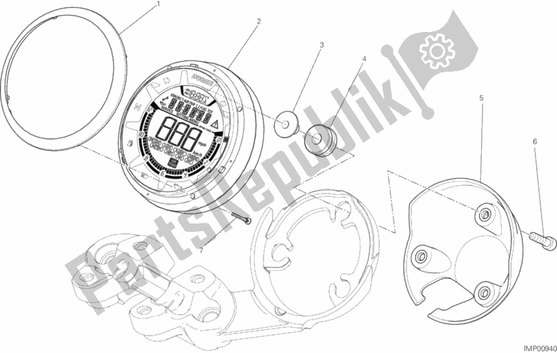 All parts for the Instrument Panel of the Ducati Scrambler Classic Brasil 803 2016